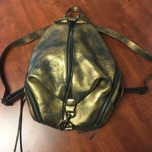 Rebecca Minkoff Julian Backpack in metallic gold